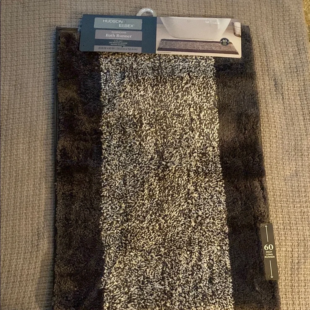 Black and Gray Door Mat with Accent Border